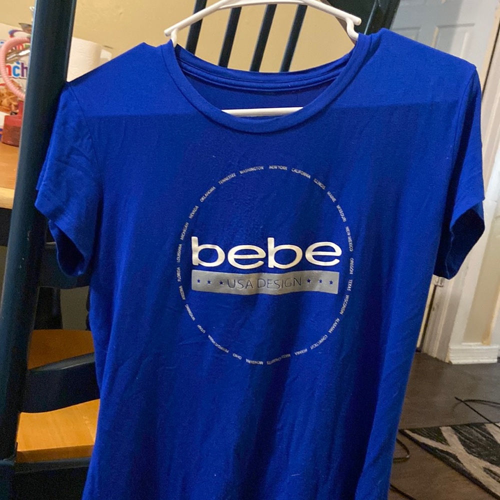 Bebe shirt blue size large